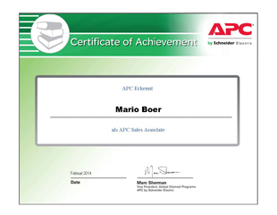 APC Sales Associate Mario Boer